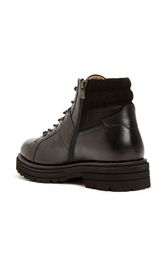 Siyah Erkek Outdoor Deri Bot