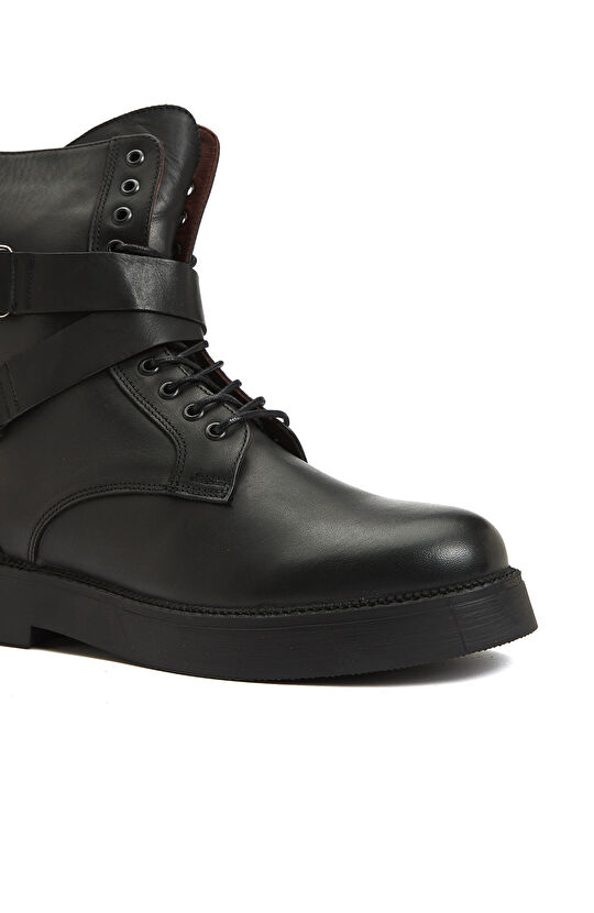 Siyah Kadın Deri Bot