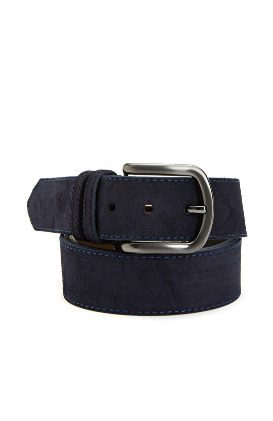 Lacivert Erkek Deri Kemer
