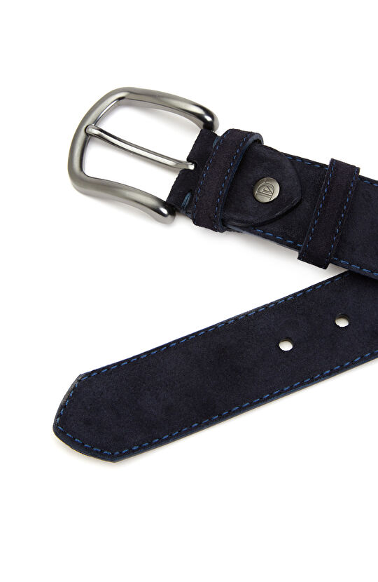 Lacivert Erkek Deri Kemer
