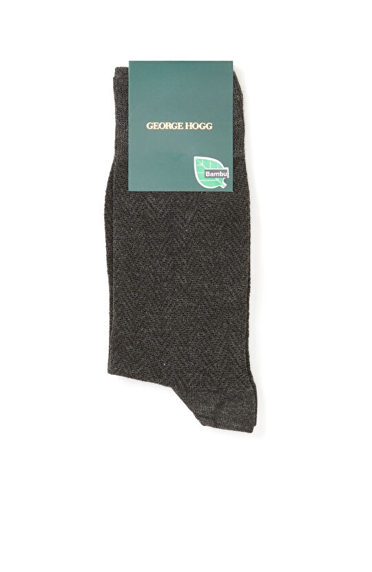 Antrasit Erkek Bambu Pamuklu  Soket Çorap