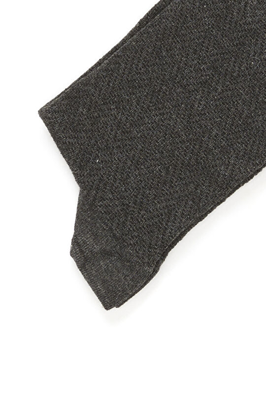 Antrasit Erkek Bambu Pamuklu  Soket Çorap