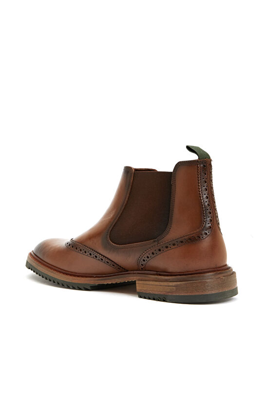 Kahverengi Erkek Deri Chelsea Bot