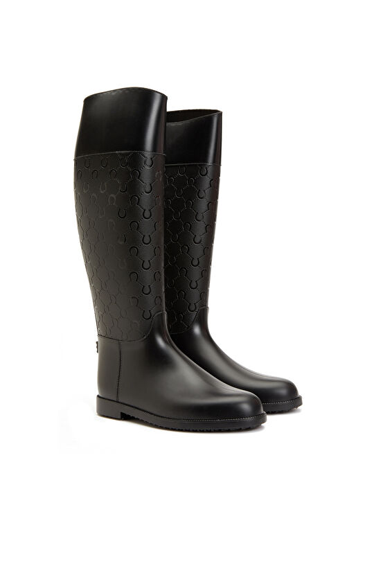 Siyah Kadın Yağmur Çizmesi