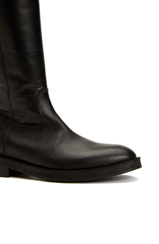 Siyah Kadın Deri Çizme