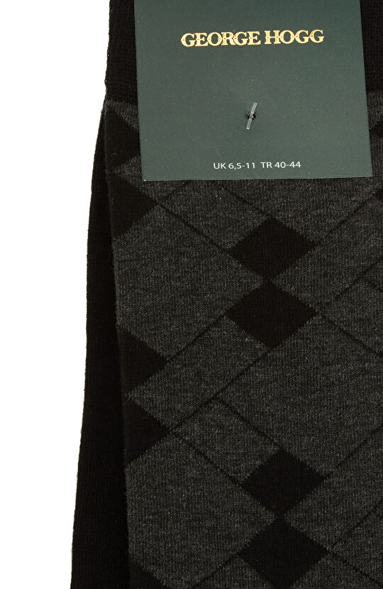 Siyah Antrasit Erkek Çorap Seti