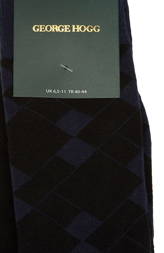 Siyah Lacivert Erkek Çorap Seti