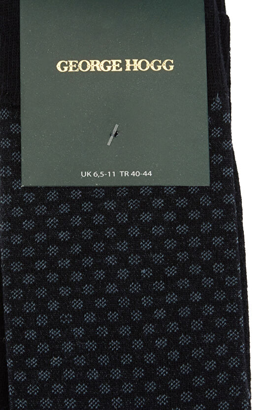 Lacivert Armürlü Erkek 2li Çorap Seti