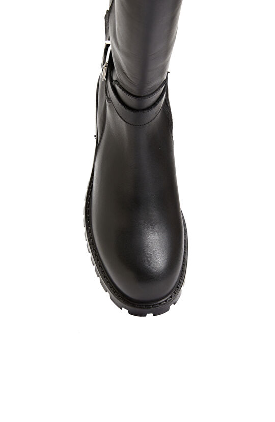 Siyah Kadın Deri Çizme