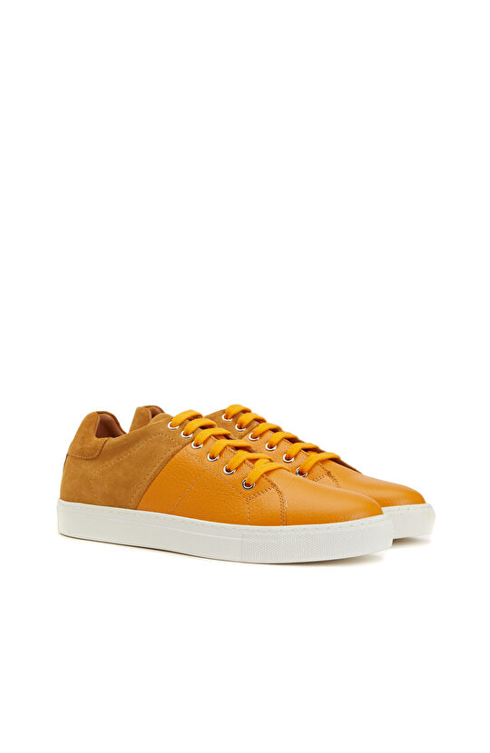 Mustard Women's Leather Sneaker