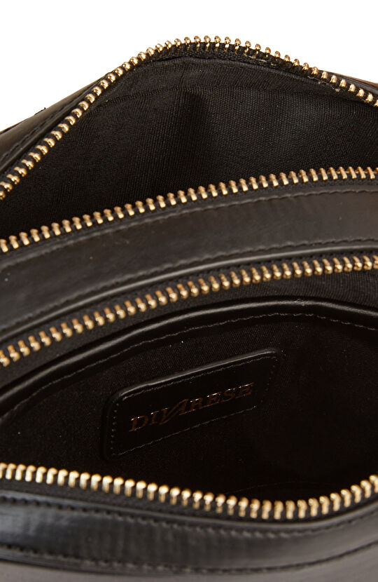 Siyah Kadın Deri Postacı Çantası