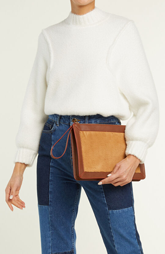 Kahverengi Kadın Deri  Çanta