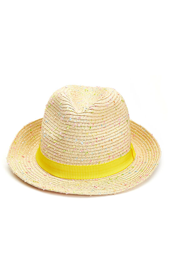 Ekru Kadın Hasır Şapka