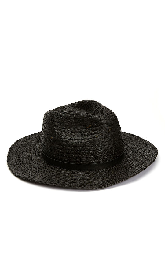 Siyah Erkek Hasır Şapka