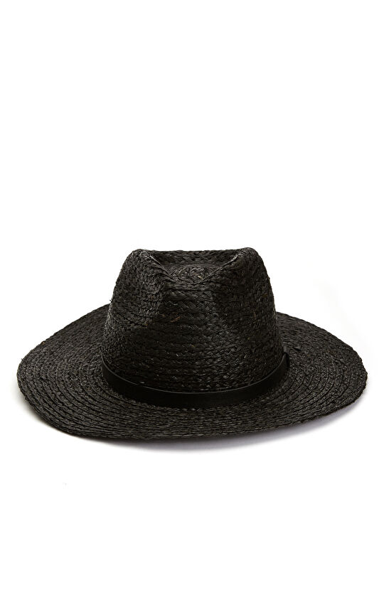 Siyah Erkek Hasır Şapka