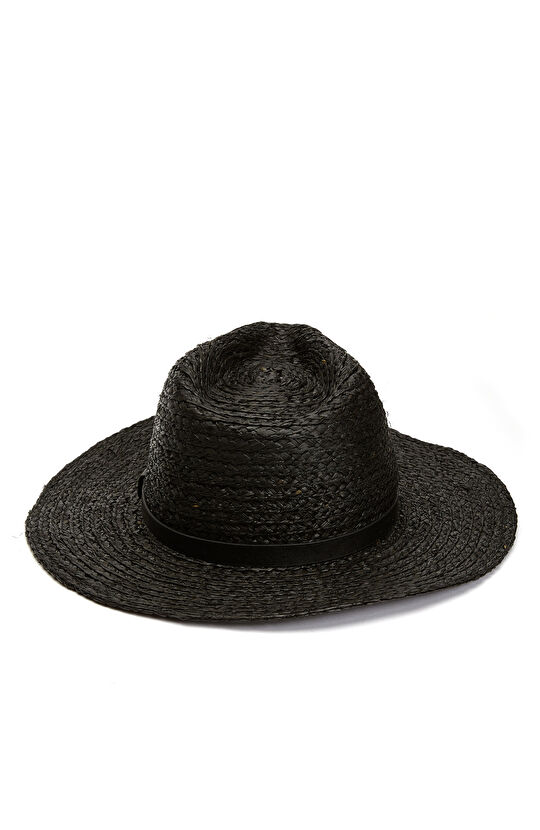 Siyah Erkek Hasır Şapka
