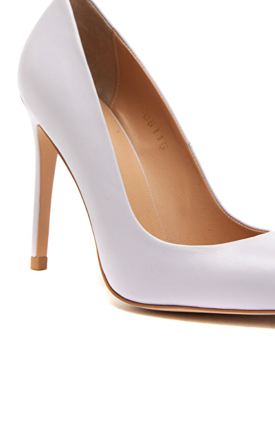 Lila Kadın Deri Stiletto