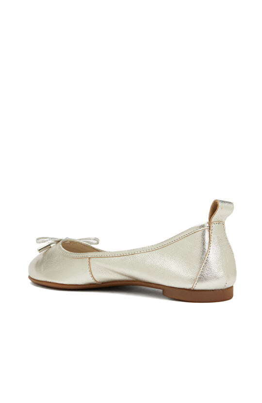 Silver Yumuşak Deri Kadın Babet