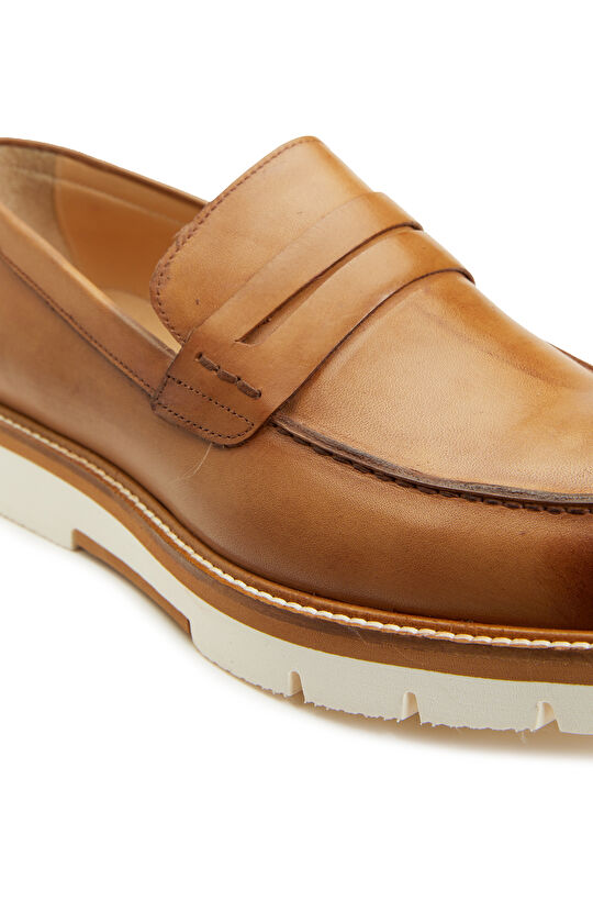 Taba Erkek Deri Loafer