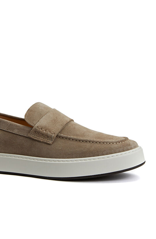 Açık Kahverengi Süet Erkek Loafer