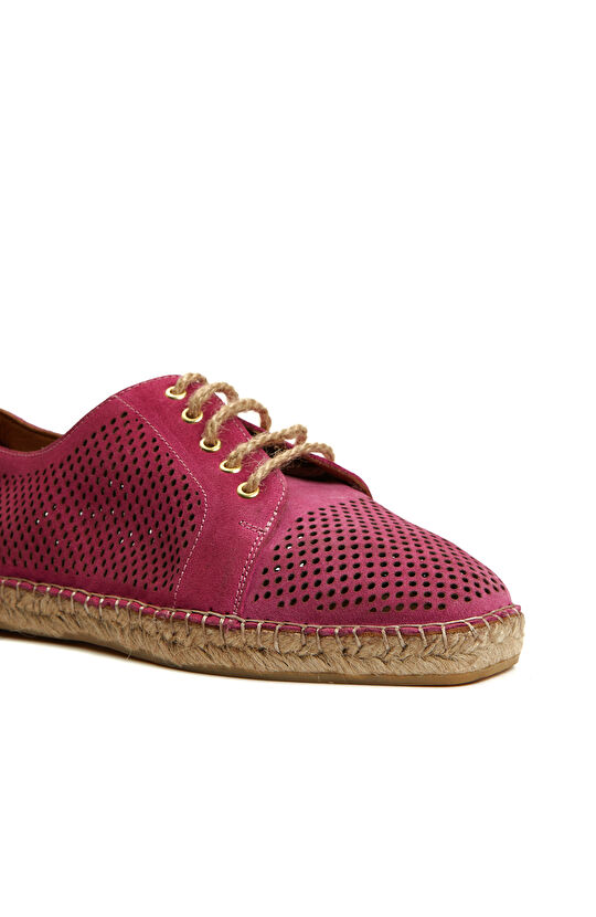 Fuşya Kadın Süet Espadril