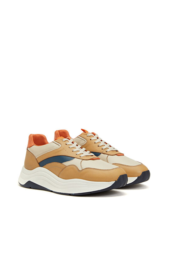 Camel Erkek Deri Sneaker