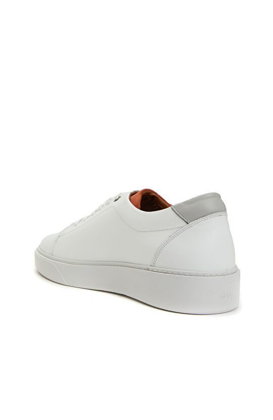 Beyaz Erkek Deri Sneaker