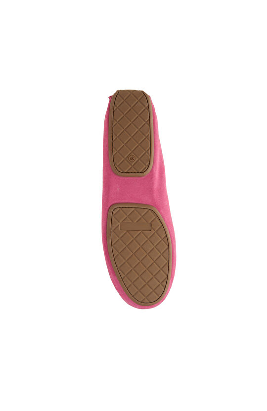 Fuşya Kadın Süet Loafer