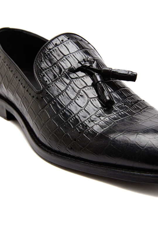 Siyah Erkek Deri Loafer