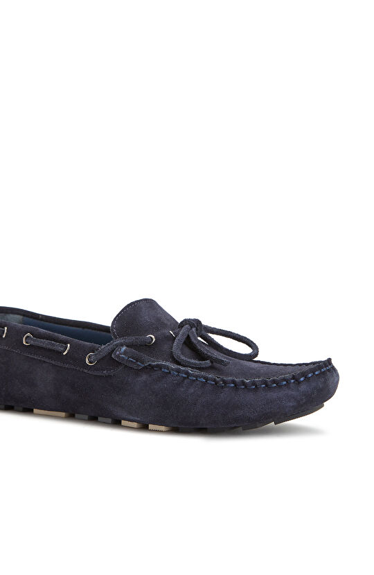 Lacivert Erkek Süet Loafer
