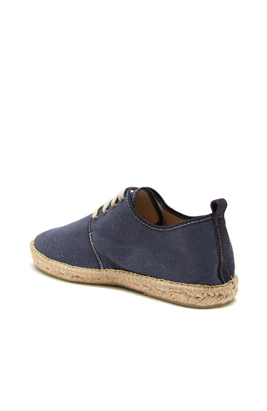 Lacivert Hasır Şeritli Erkek Espadril