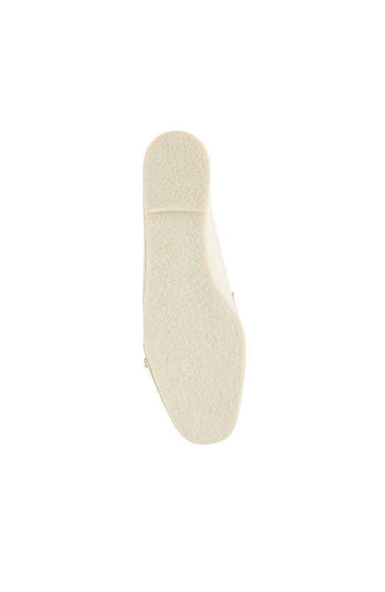 Bej Kadın Deri Loafer