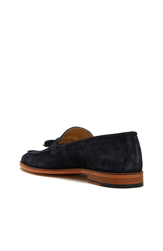 Lacivert Erkek Süet Loafer