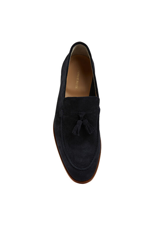 Lacivert Erkek Süet Loafer