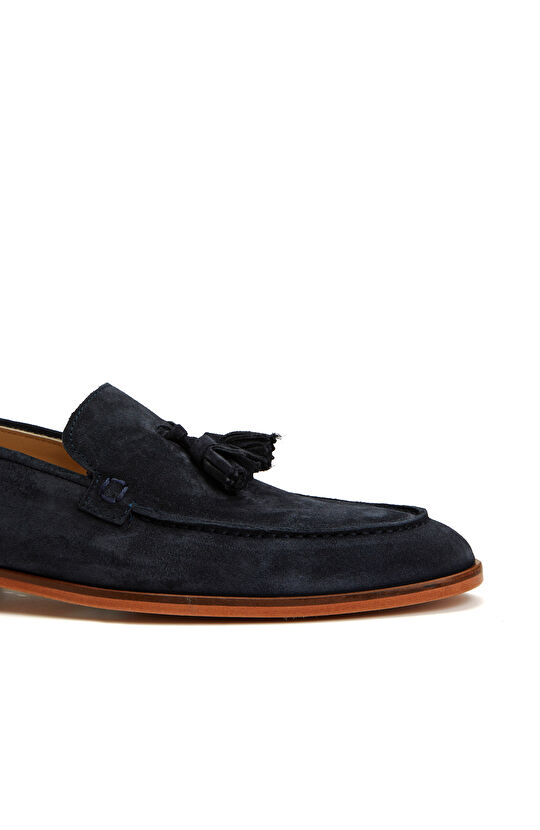Lacivert Erkek Süet Loafer