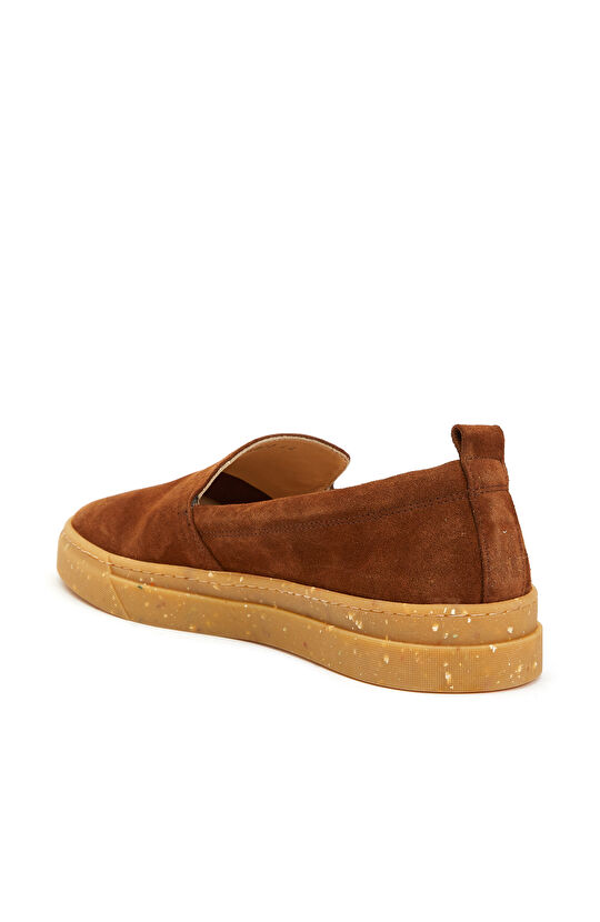 Kahverengi Erkek Süet Loafer