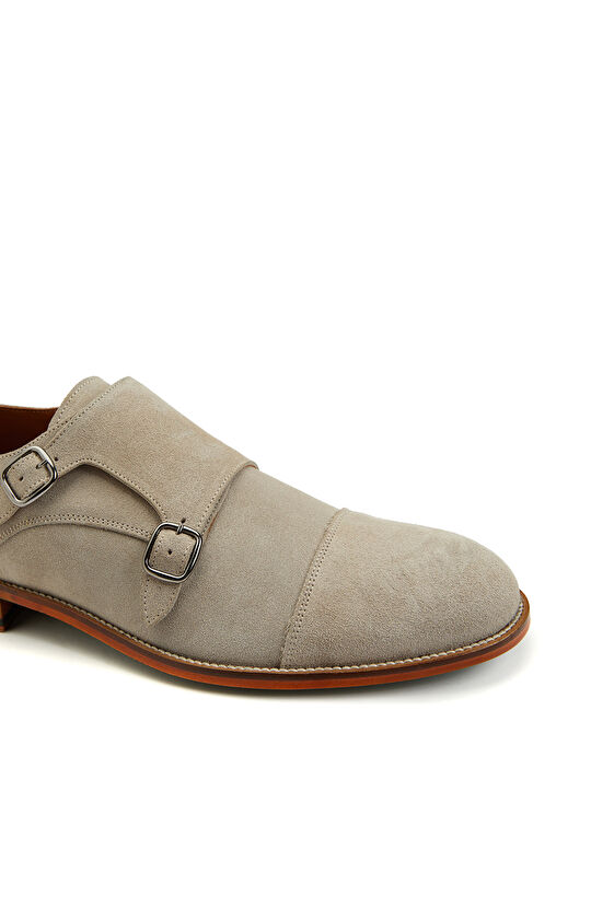 Gri Erkek Süet Loafer