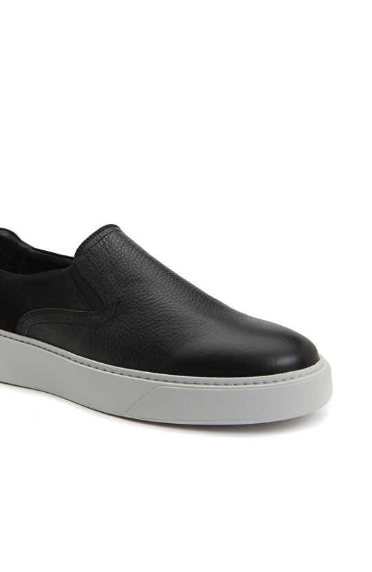 Siyah Kadın Deri Sneaker