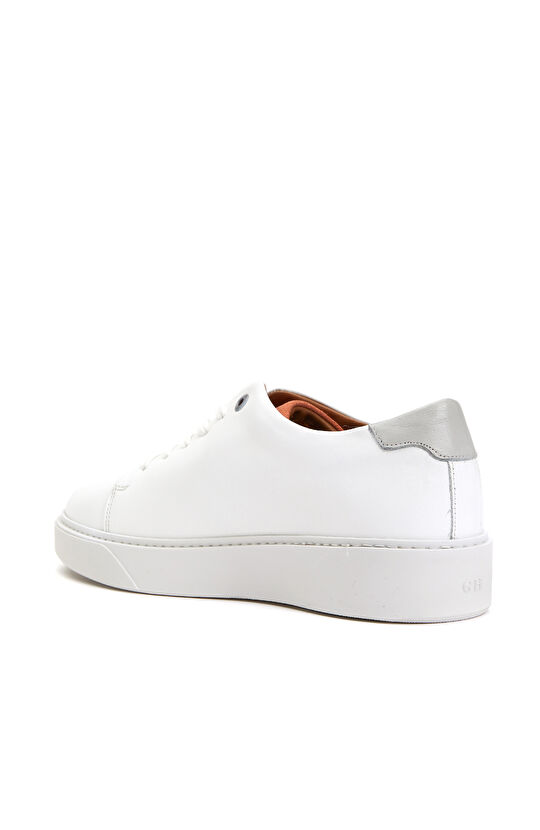 Beyaz Kadın Deri Sneaker