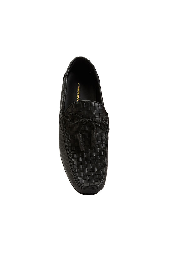 Siyah Erkek Deri Loafer