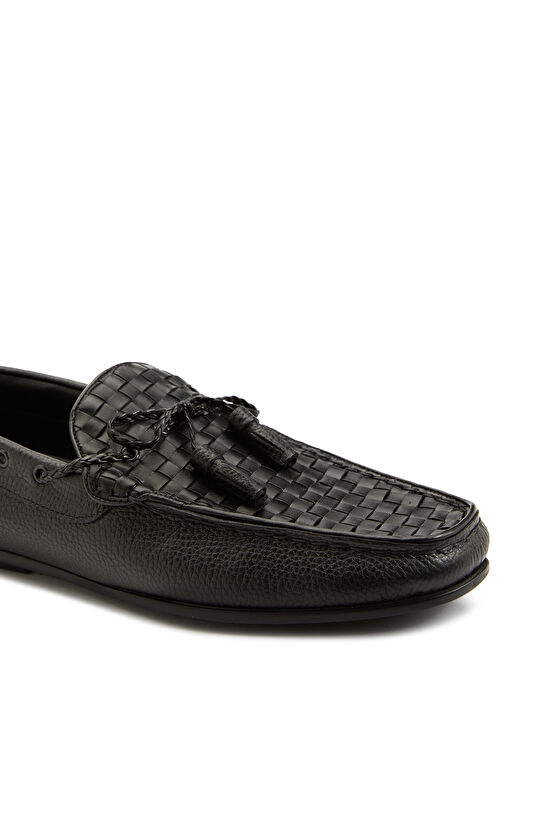 Siyah Erkek Deri Loafer