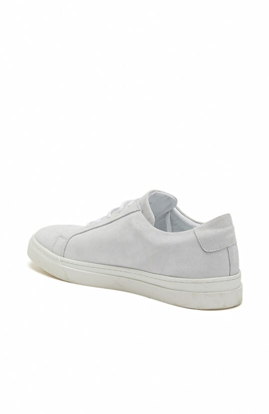 Beyaz Erkek Süet Ayakkabı