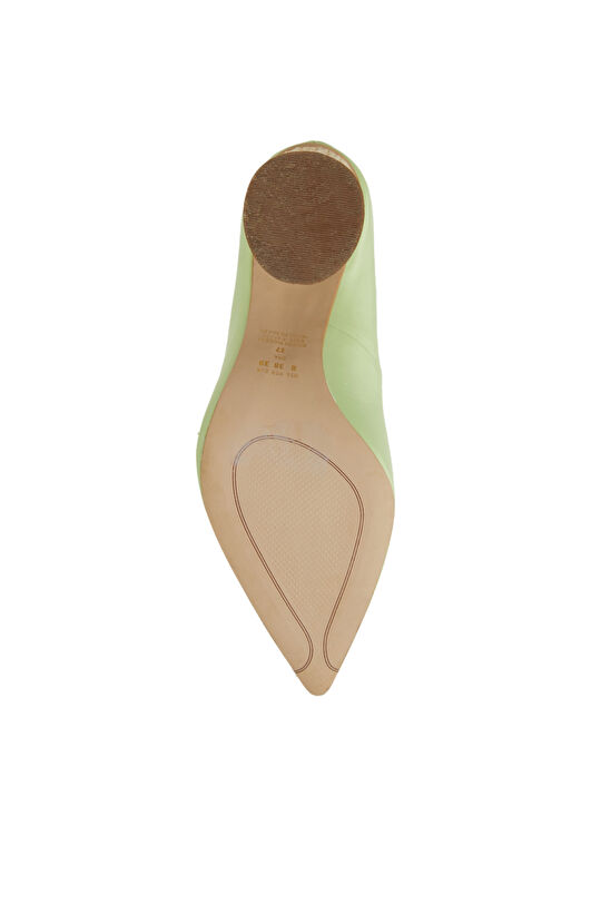 Yeşil Deri Kadın Ayakkabı