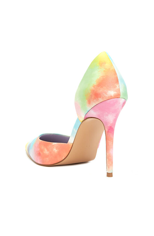 Renkli Kadın Deri Stiletto