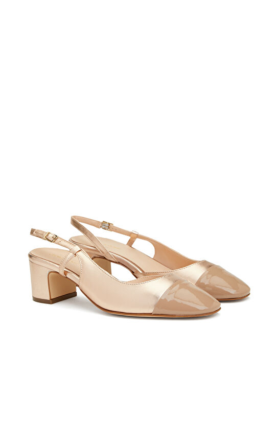 Bronz Deri Kadın Ayakkabı