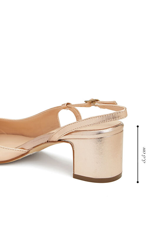 Bronz Deri Kadın Ayakkabı