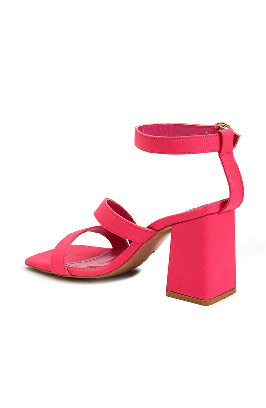 Pembe Kadın Deri Sandalet