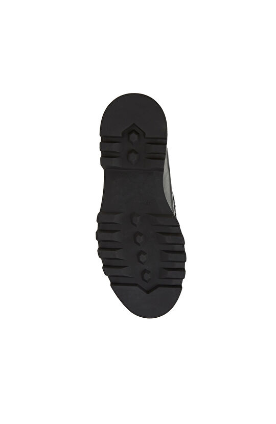 Siyah Kadın Deri Loafer