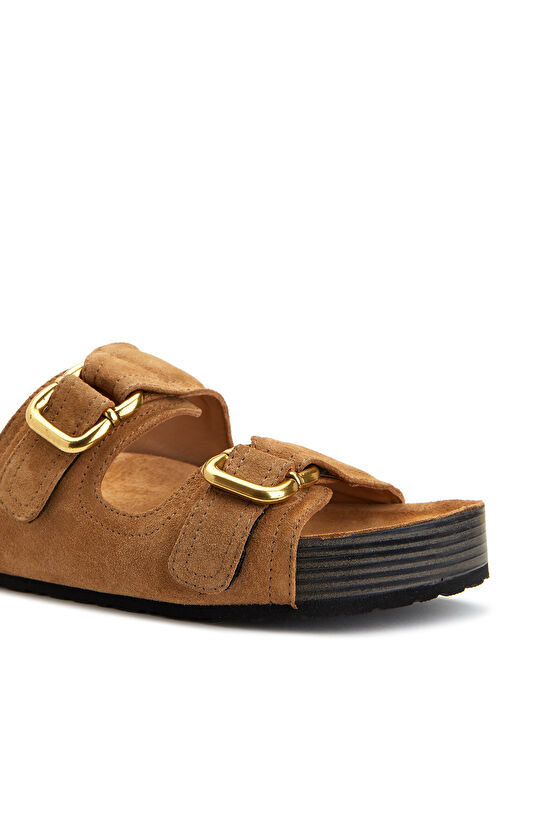 Taba Kadın Süet Terlik