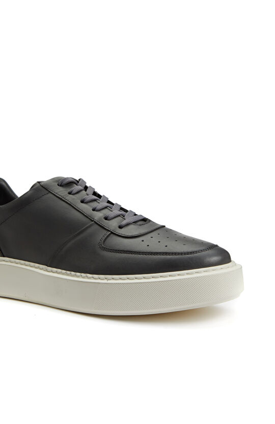 Antrasit Erkek Deri Sneaker